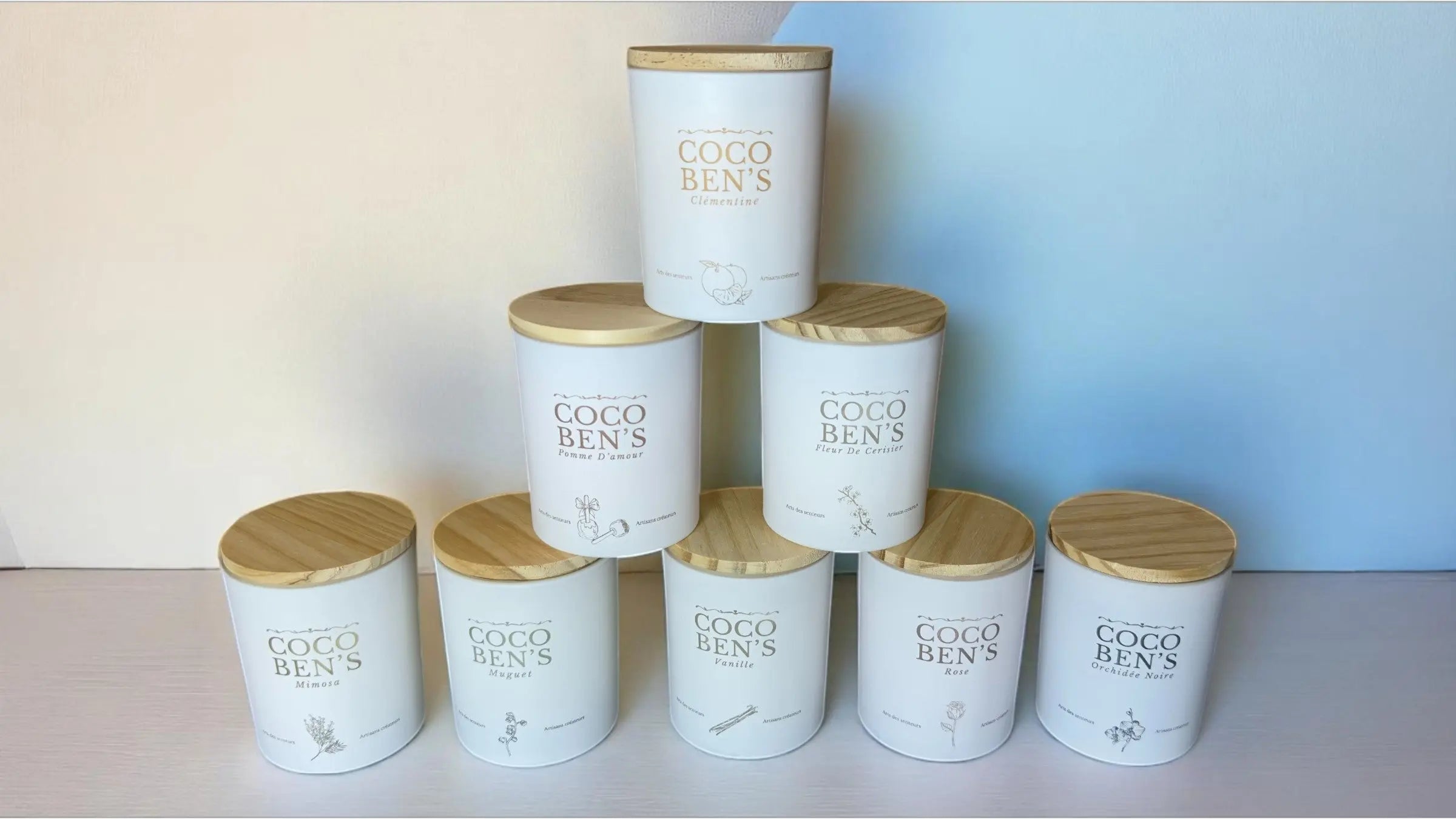 Bougie au parfum de Grasse - CocoBen's