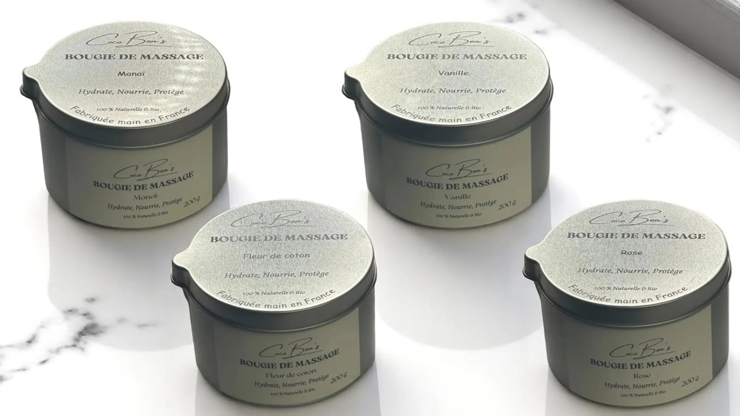 Bougies de massage - CocoBen's