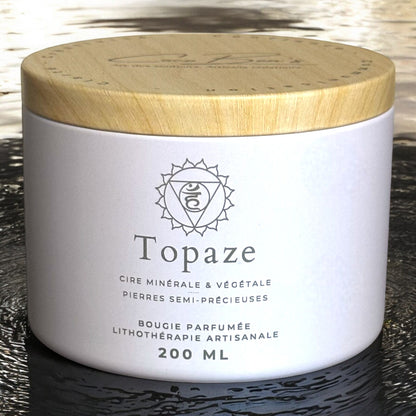 Bougie Lithothérapie - Topaze - 200 ML