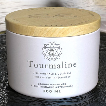 Bougie Lithothérapie - Tourmaline - 200 ML