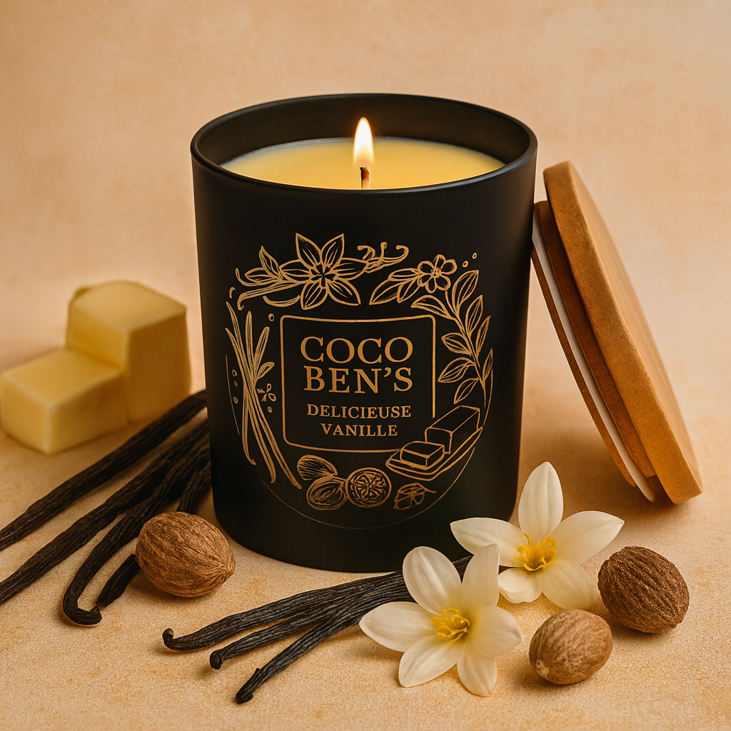 Bougie de Luxe - Délicieuse vanille - 300ml CocoBen's - Maison