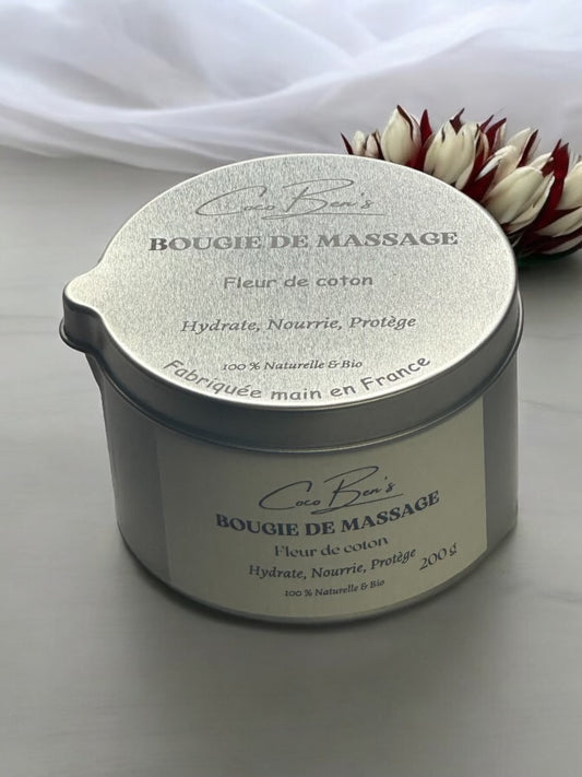 Bougie de massage - Fleur de coton - 200 ML