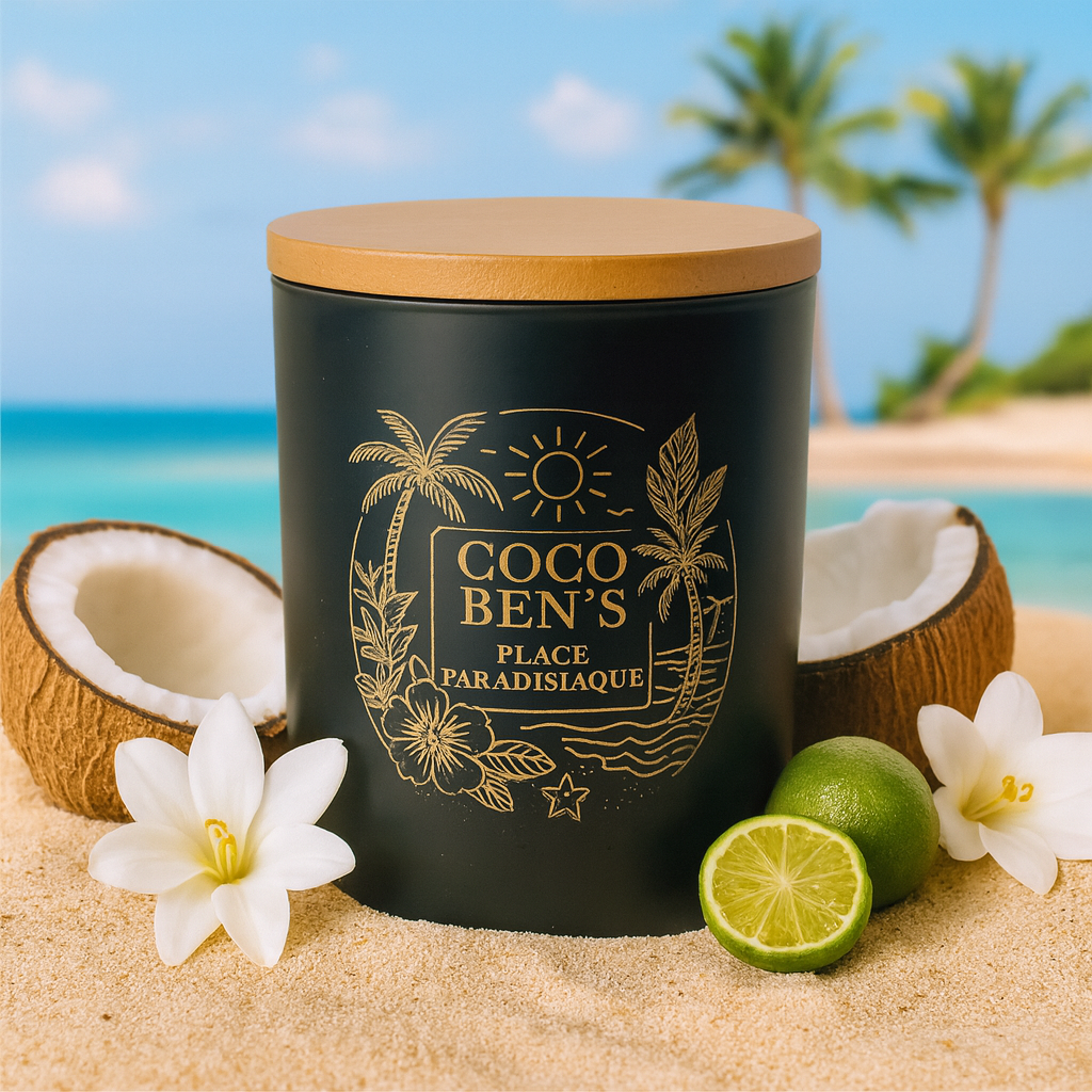 Bougie de Luxe - Plage paradisiaque - 300ml CocoBen's - Maison