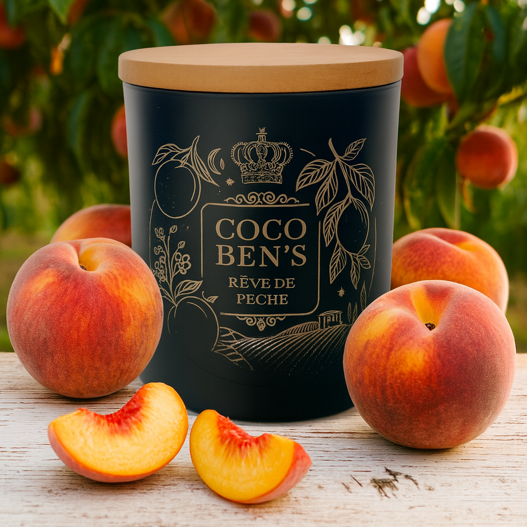 Bougie de Luxe - "Édition limitée" - Rêve de Pêche - 300ml CocoBen's - Maison