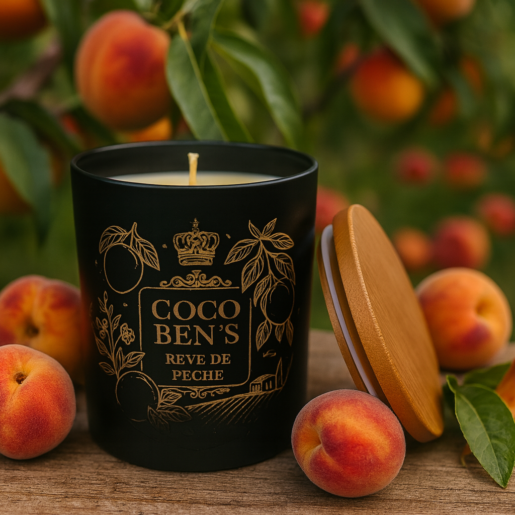 Bougie de Luxe - "Édition limitée" - Rêve de Pêche - 300ml CocoBen's - Maison