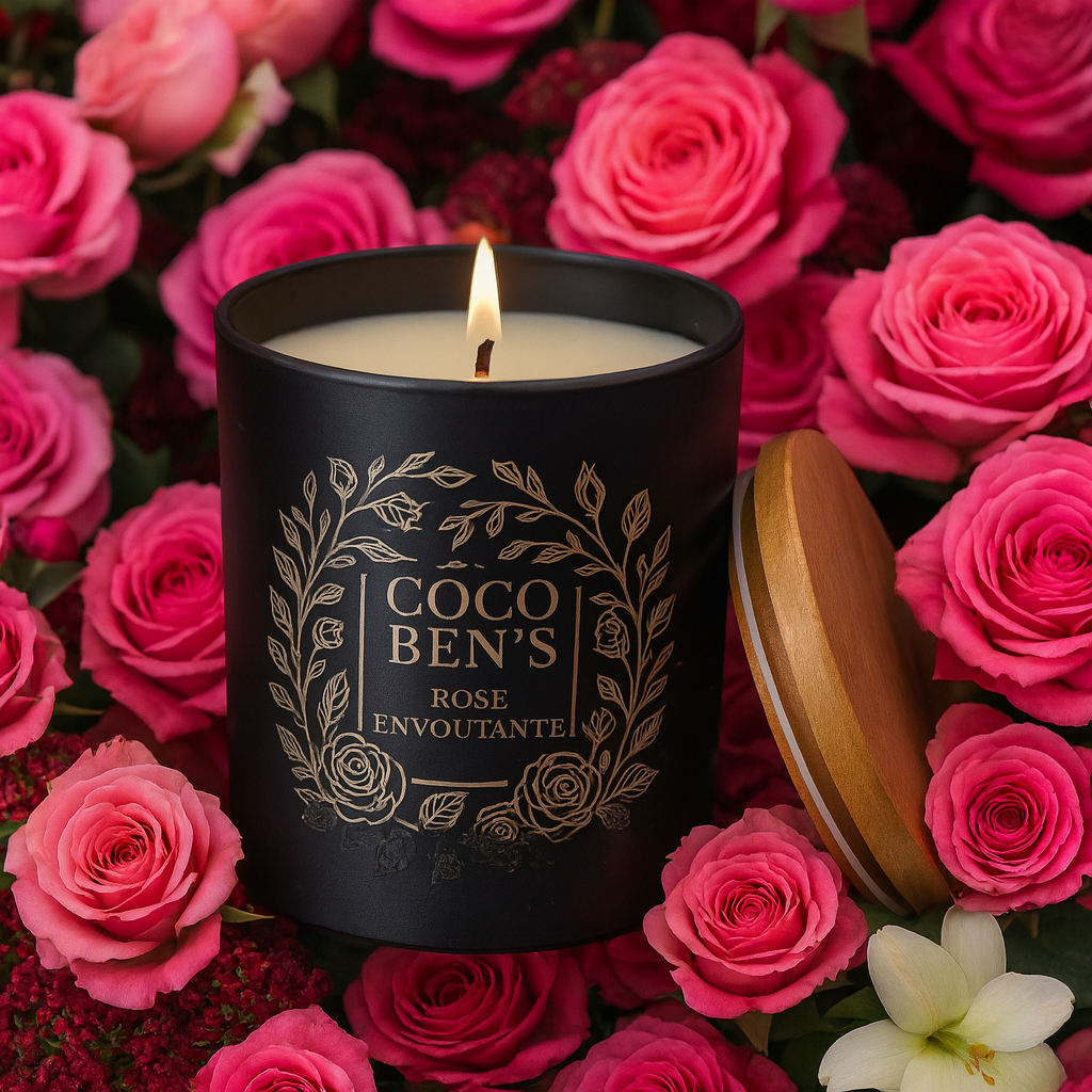 Bougie de Luxe - Rose envoûtante - 300ml CocoBen's - Maison