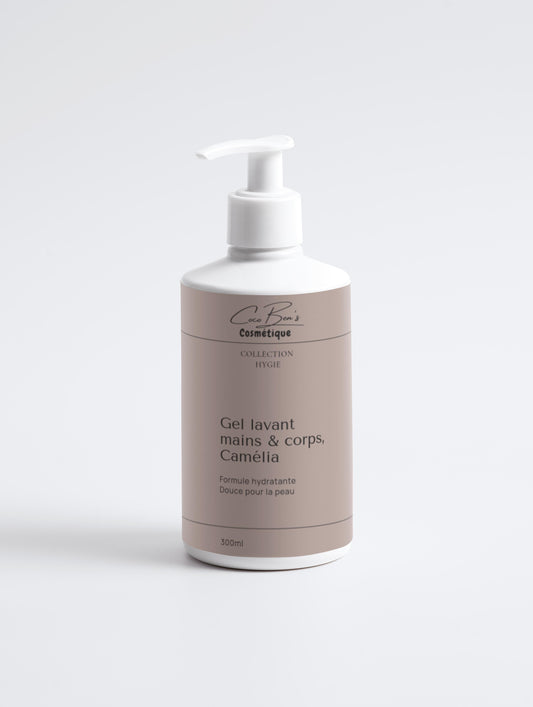 Gel lavant Camélia pour mains & corps - 300 ml - Collection Hygie Collection