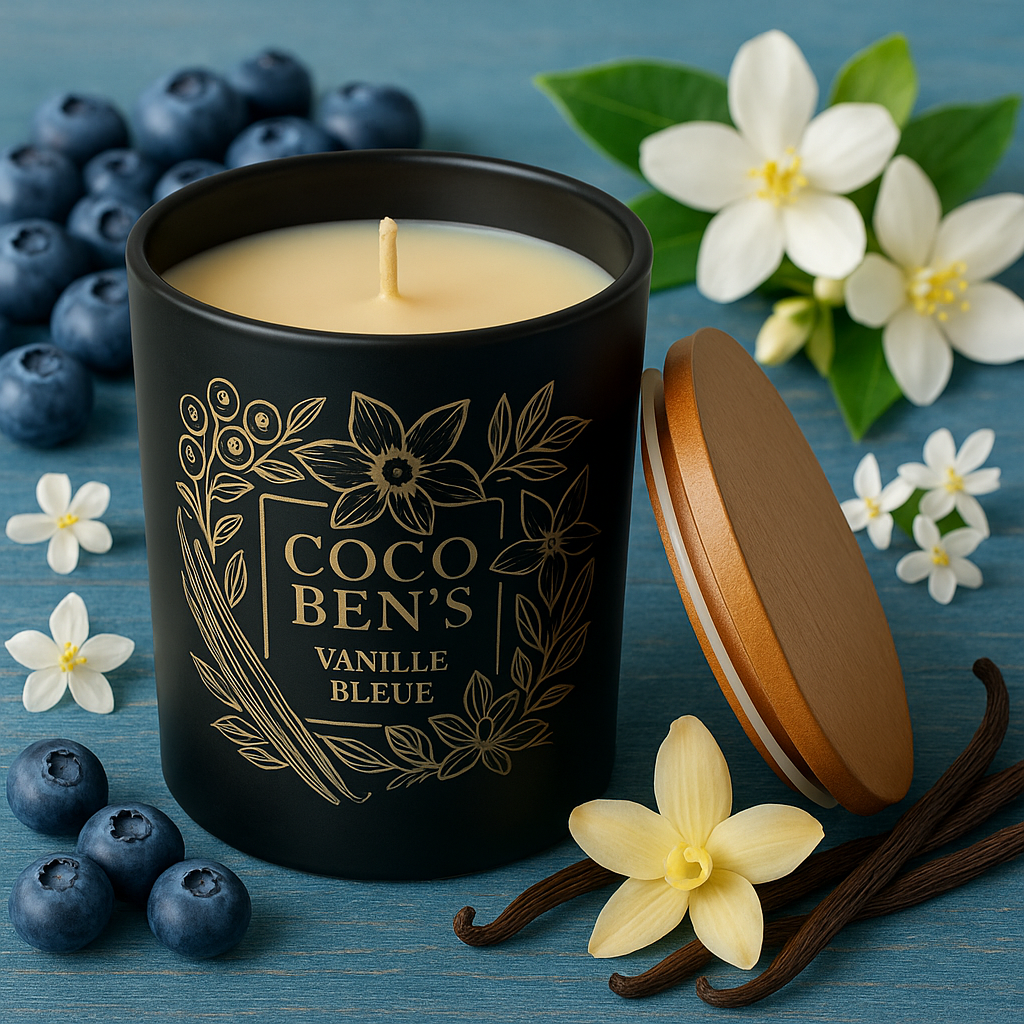 Bougie de Luxe - Vanille bleue - 300ml CocoBen's - Maison