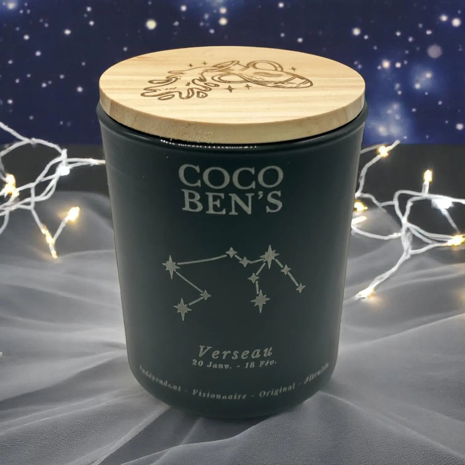 Bougie Astrologie - Verseau - 200ml - CocoBen's
