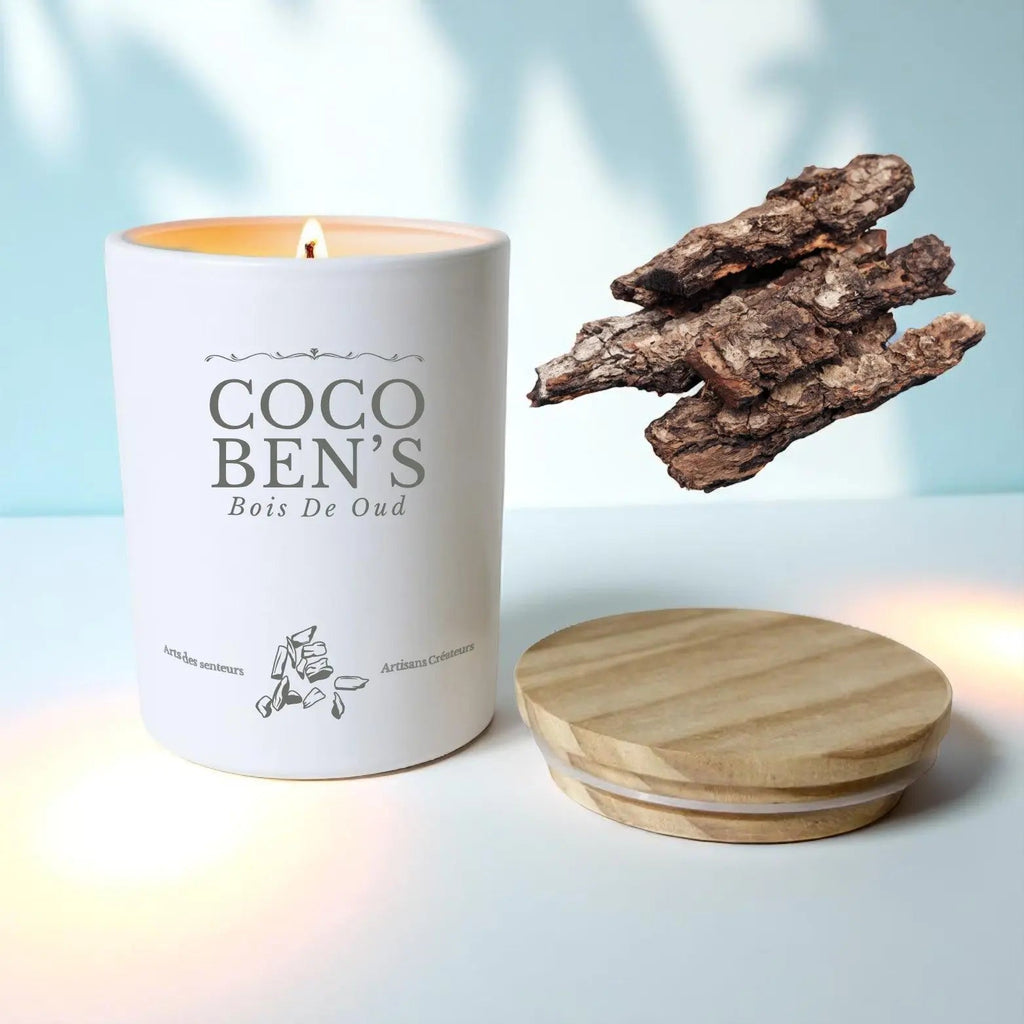 Bougie au parfum de Grasse - Bois de oud - 200ml - CocoBen's