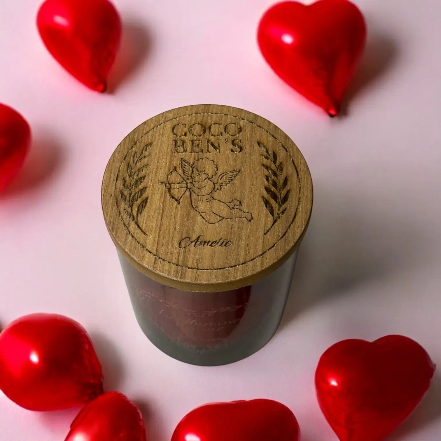 Bougie au parfum de Grasse - Cupidon - 300ml - Personnalisée - CocoBen's