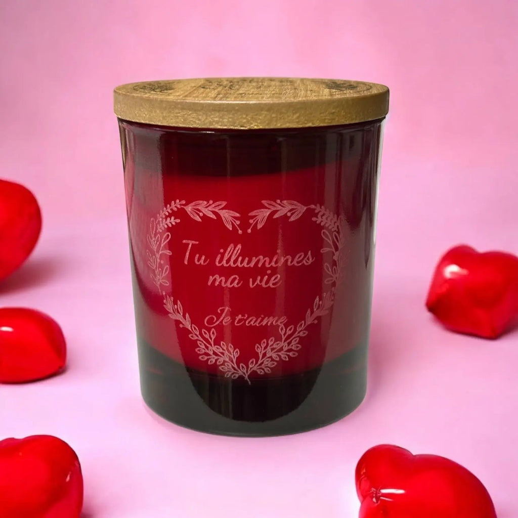 Bougie au parfum de Grasse - Cupidon - 300ml - Personnalisée - CocoBen's