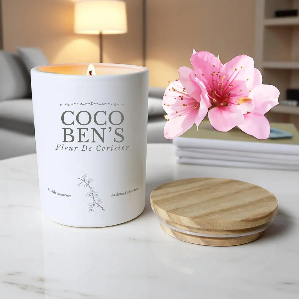 Bougie au parfum de Grasse - Fleur de Cerisier - 200ml - CocoBen's