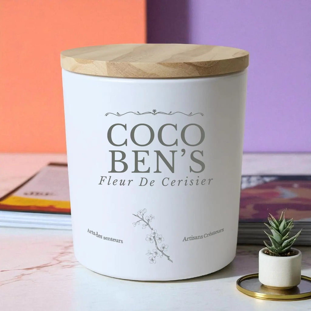 Bougie au parfum de Grasse - Fleur de Cerisier - 200ml - CocoBen's