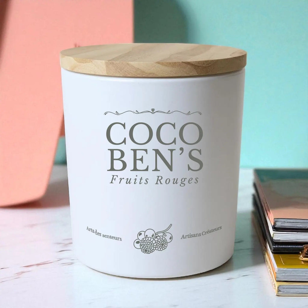 Bougie au parfum de Grasse - Fruits rouges - 200ml - CocoBen's