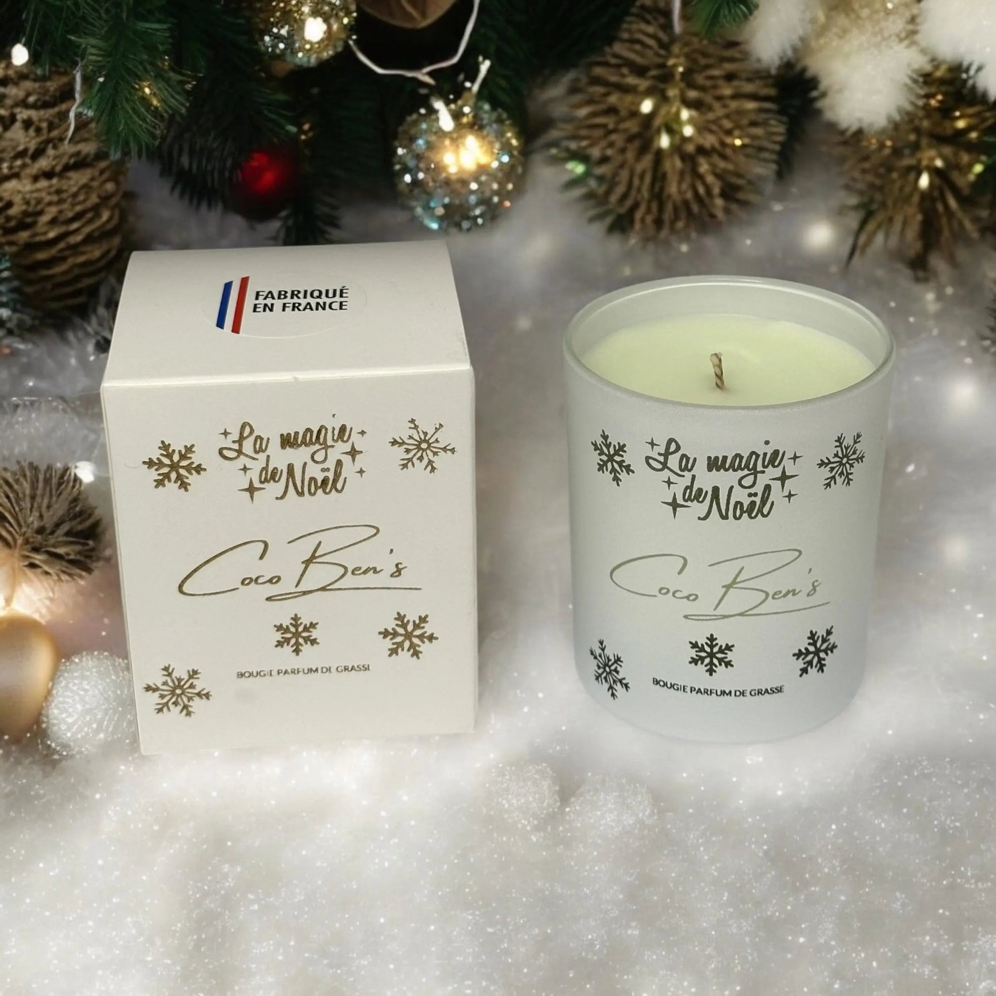 Bougie au parfum de Grasse - La Magie de Noël - 200ml - CocoBen's