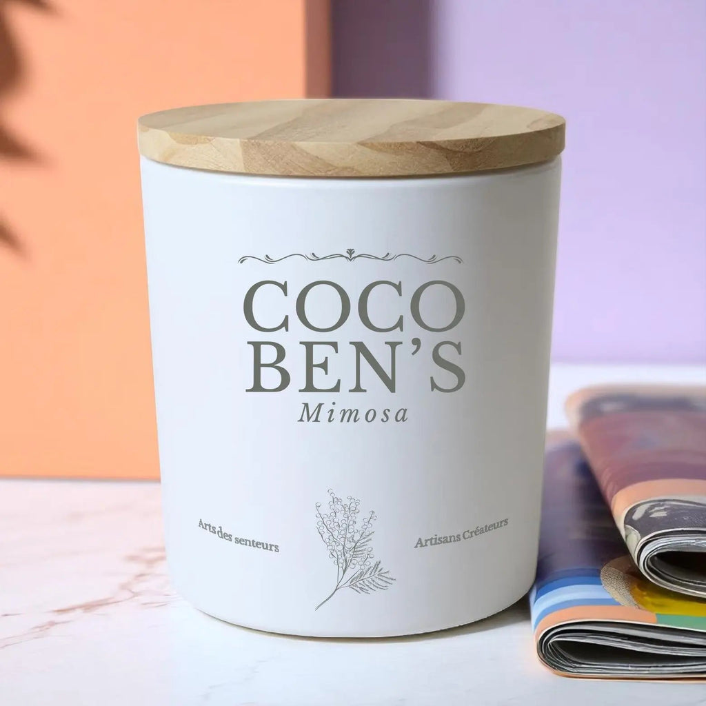 Bougie au parfum de Grasse - Mimosa - 200ml - CocoBen's