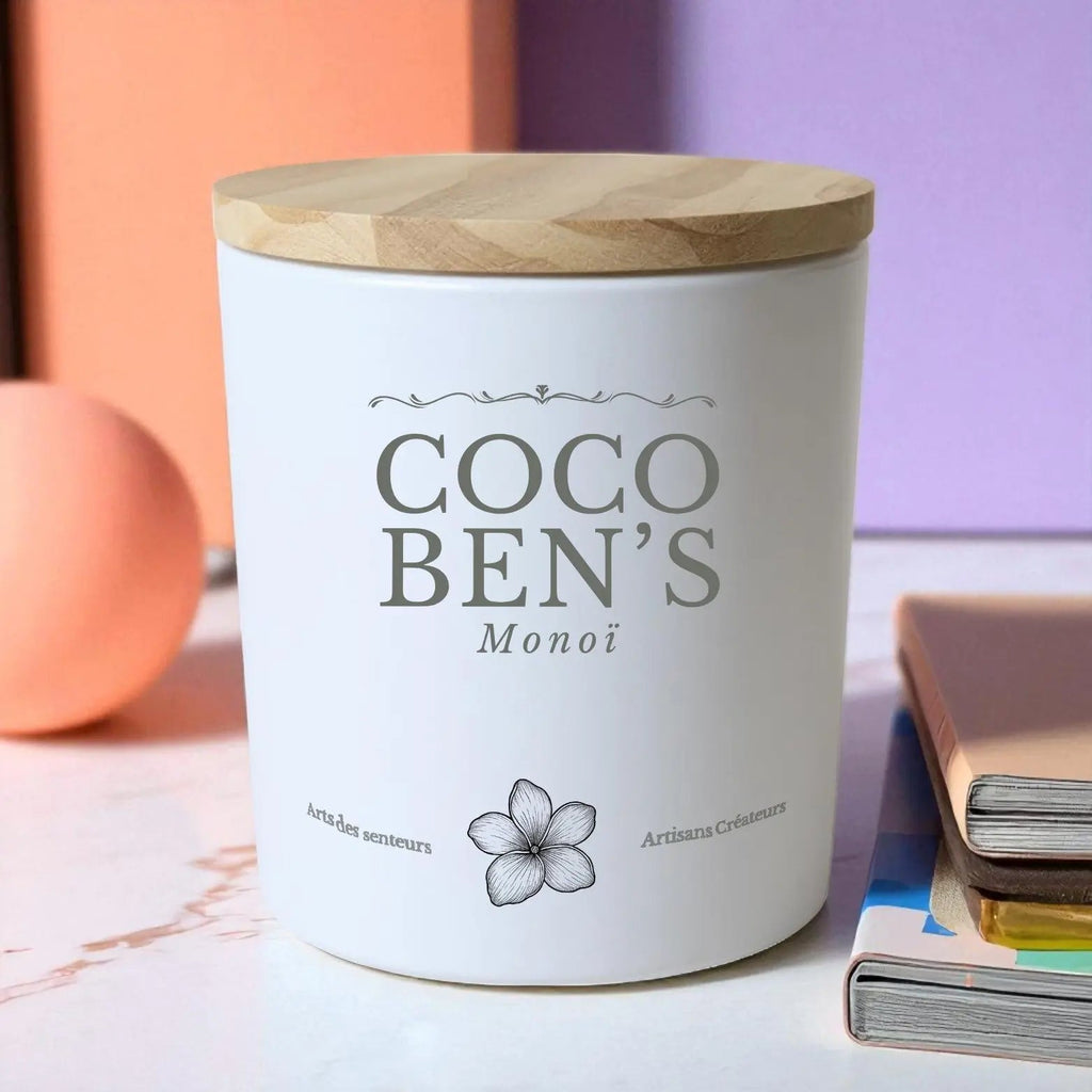 Bougie au parfum de Grasse - Monoï - 200ml - CocoBen's
