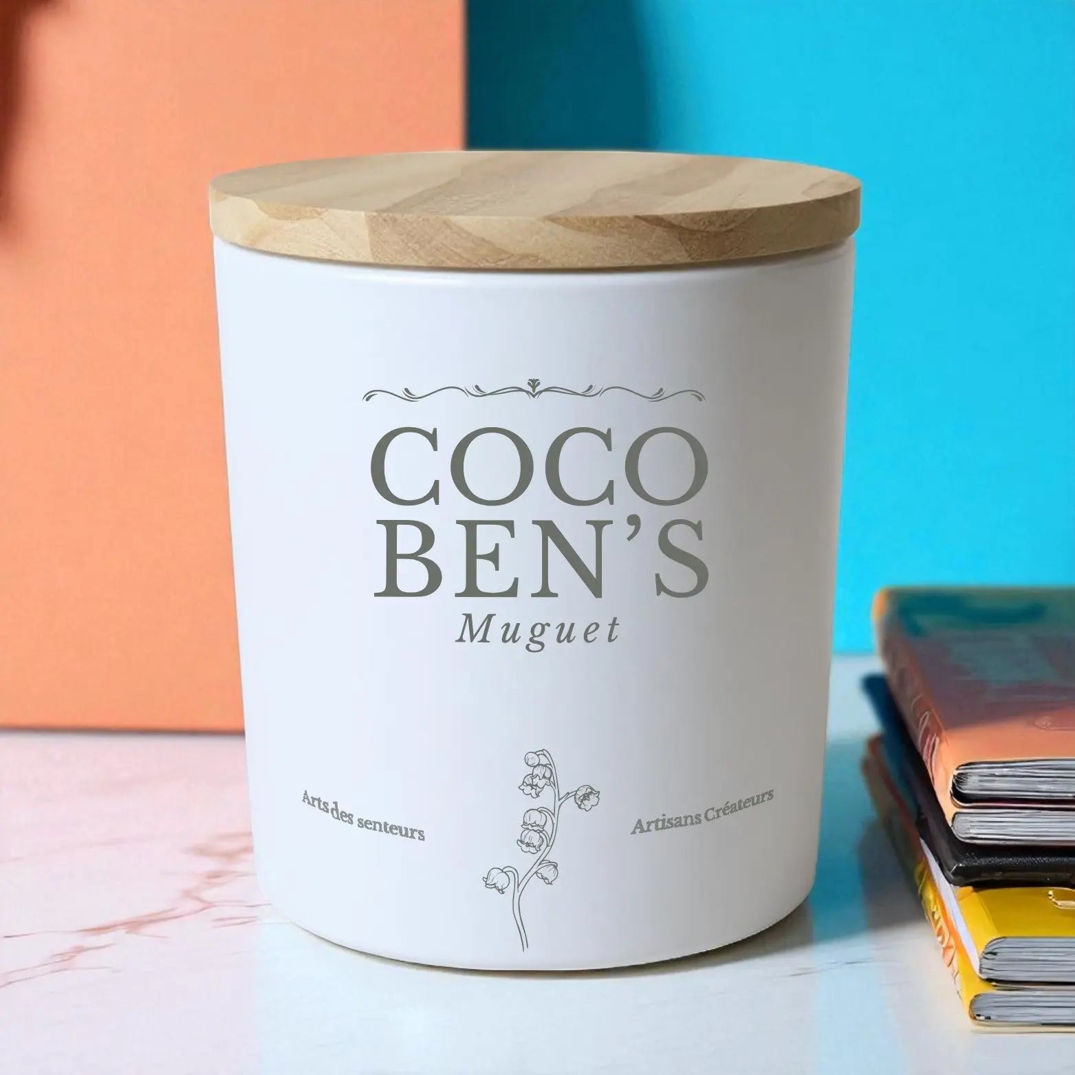 Bougie au parfum de Grasse - Muguet - 200ml - CocoBen's