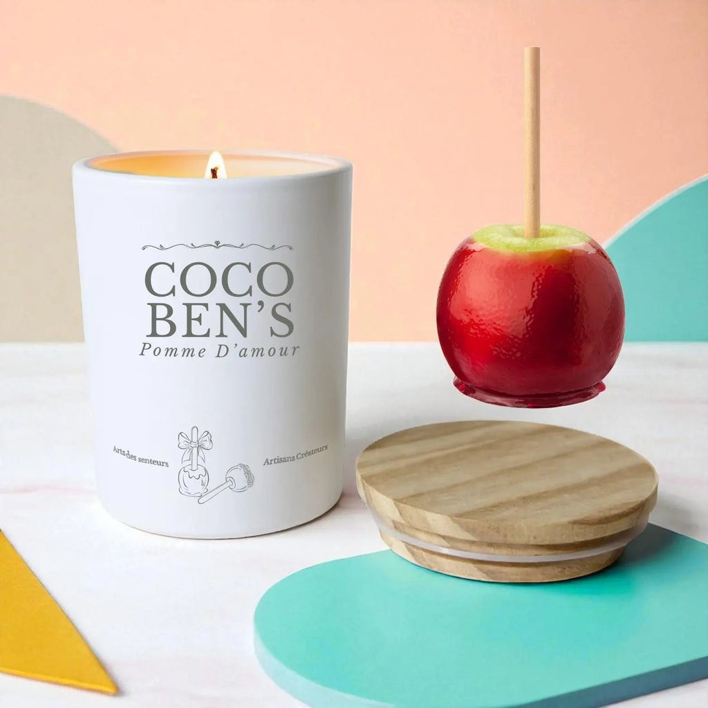 Bougie au parfum de Grasse - Pomme d'amour - 200ml - CocoBen's