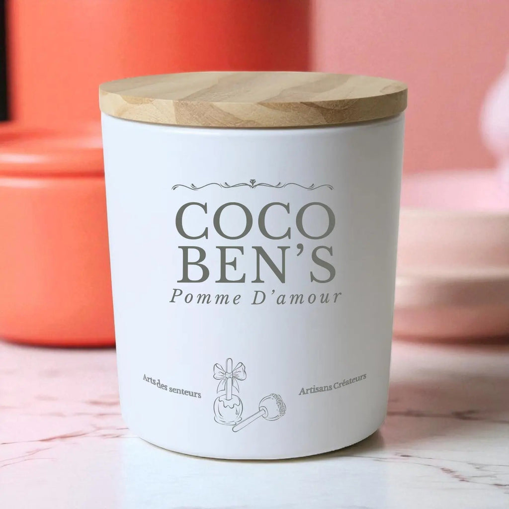 Bougie au parfum de Grasse - Pomme d'amour - 200ml - CocoBen's