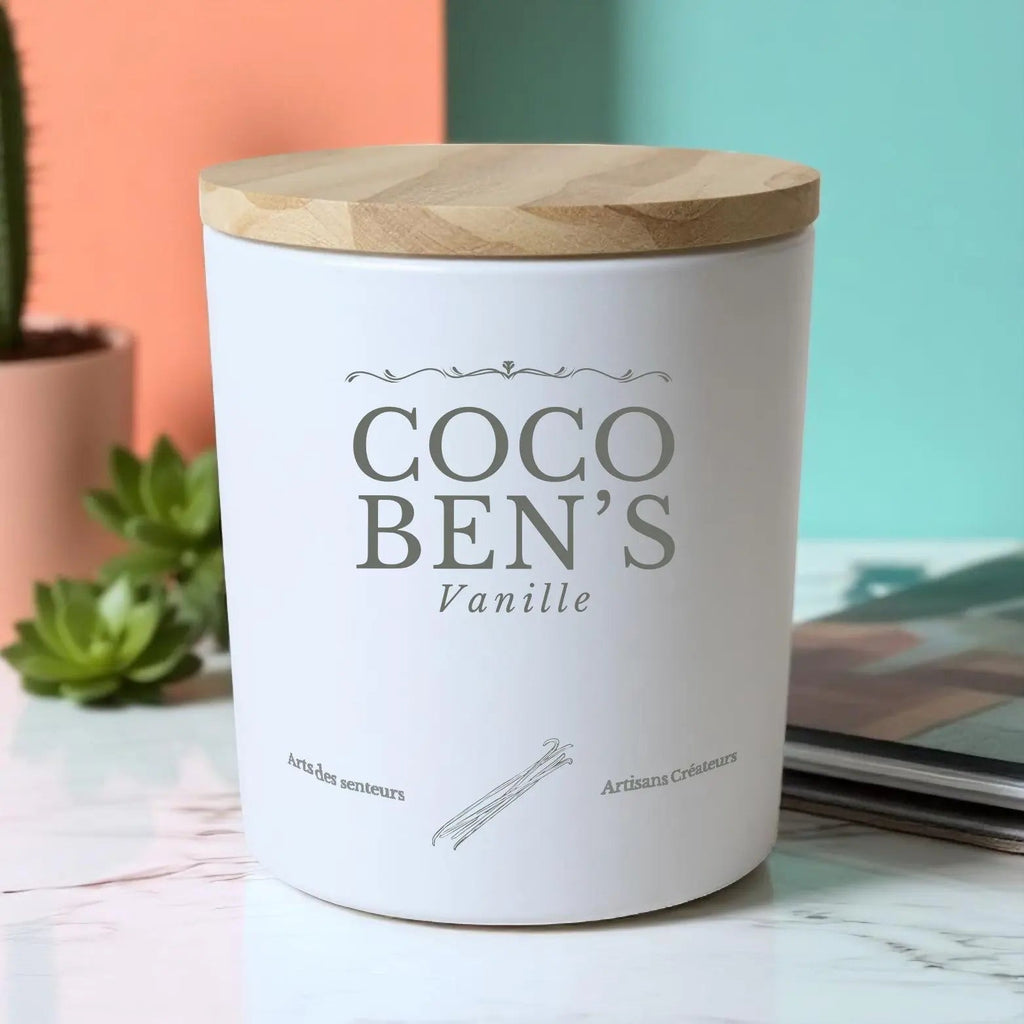 Bougie au parfum de Grasse - Vanille - 200ml - CocoBen's