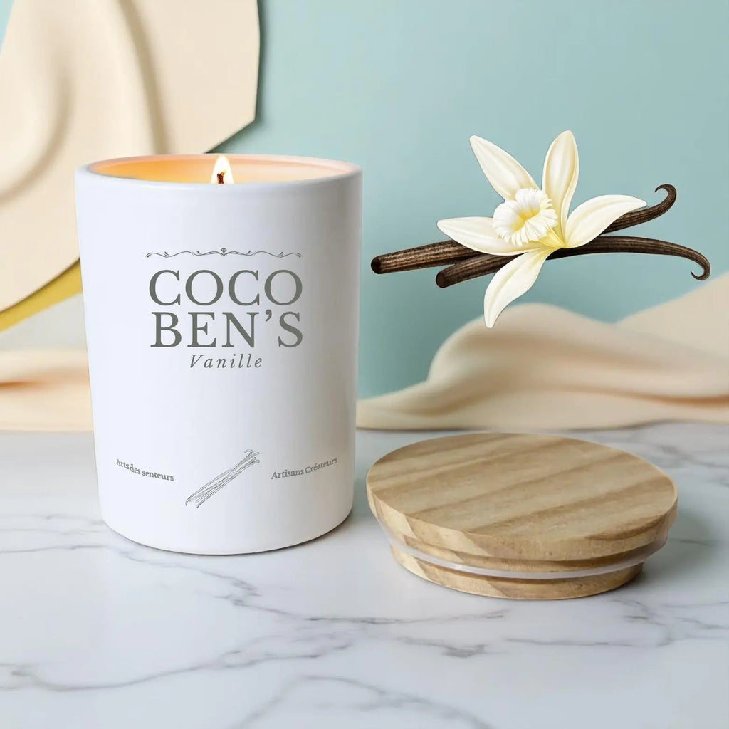 Bougie au parfum de Grasse - Vanille - 200ml - CocoBen's