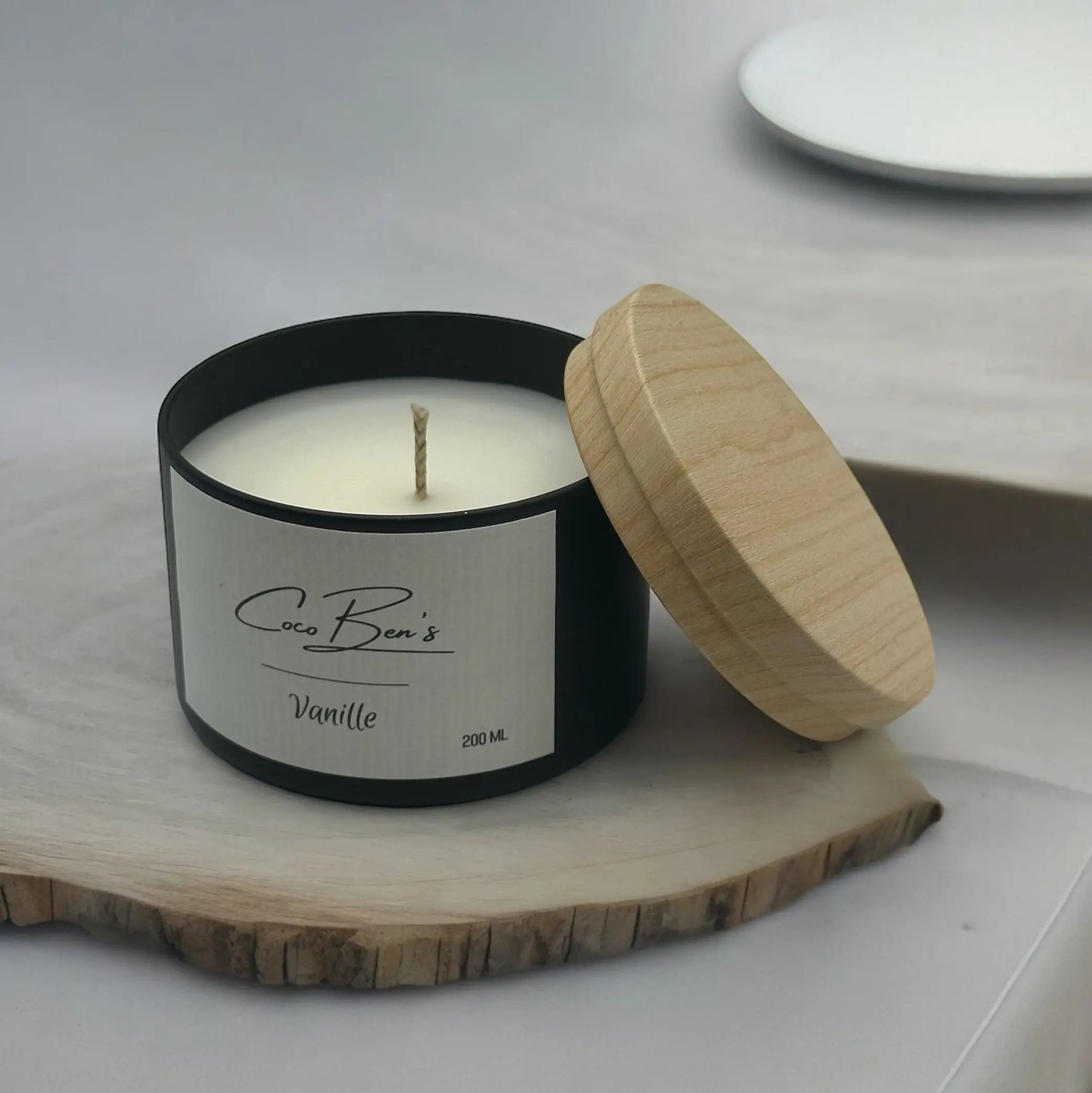 Bougie au parfum de Grasse - Vanille - 200ml - Déstockage - CocoBen's