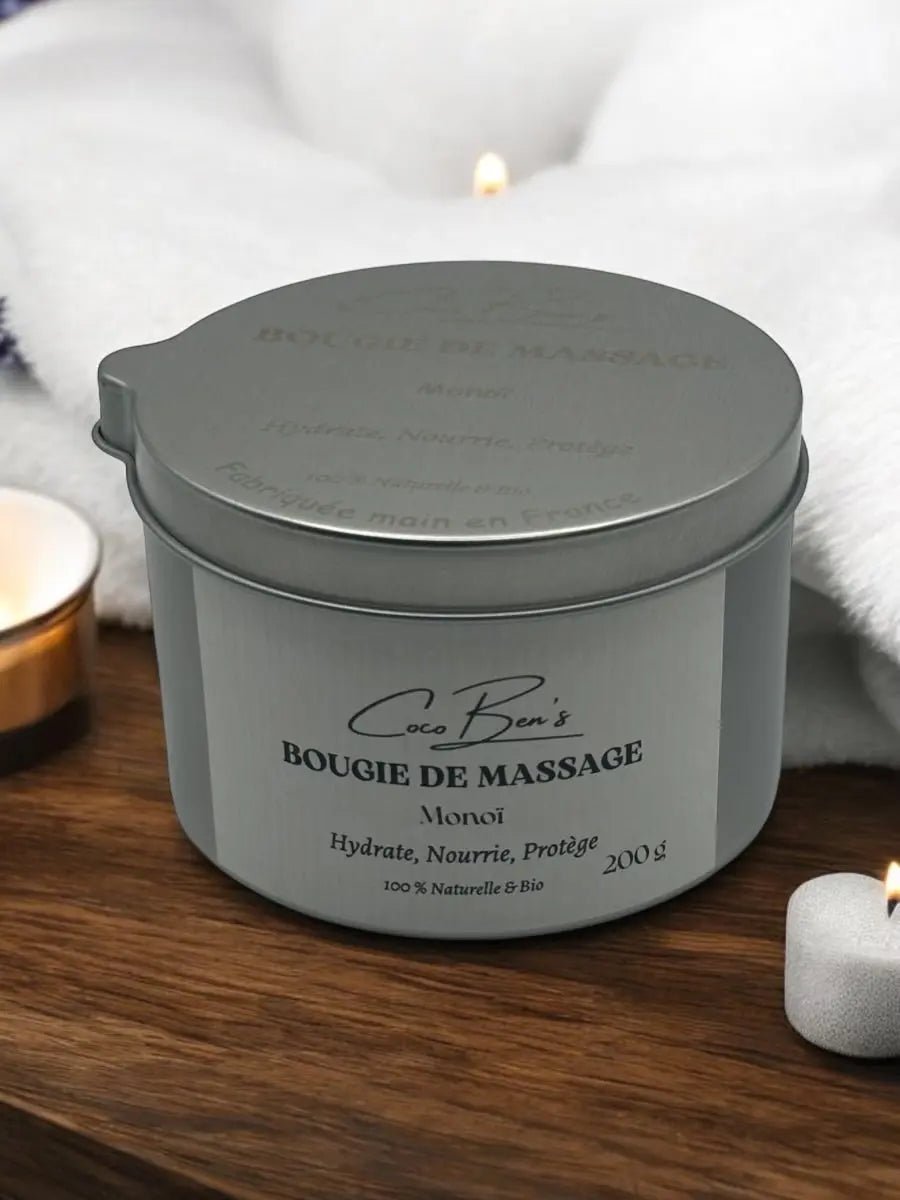 Bougie de massage - Monoï - 200 ML - CocoBen's