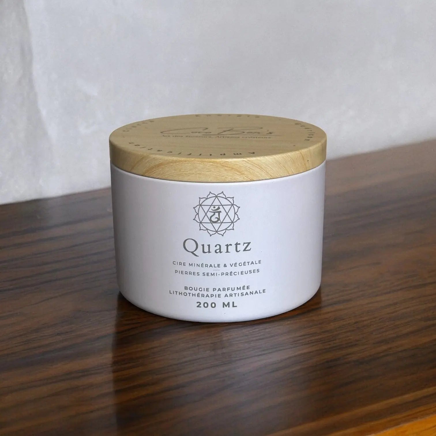 Bougie Lithothérapie - Quartz - 200 ML - CocoBen's