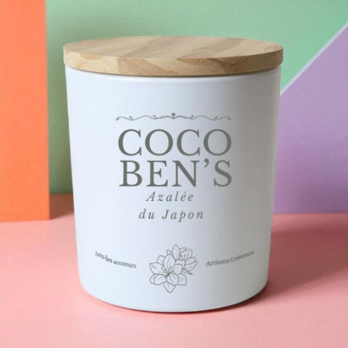 Bougie au parfum de Grasse - Azalée du Japon - 200ml CocoBen's - Maison