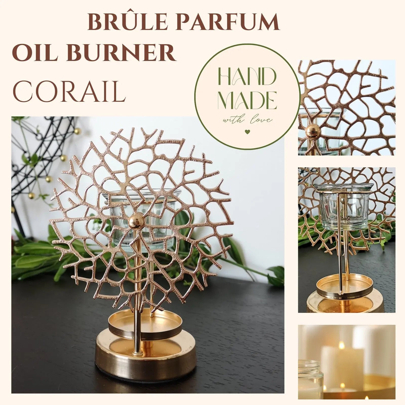 Brûle parfum - Corail - CocoBen's