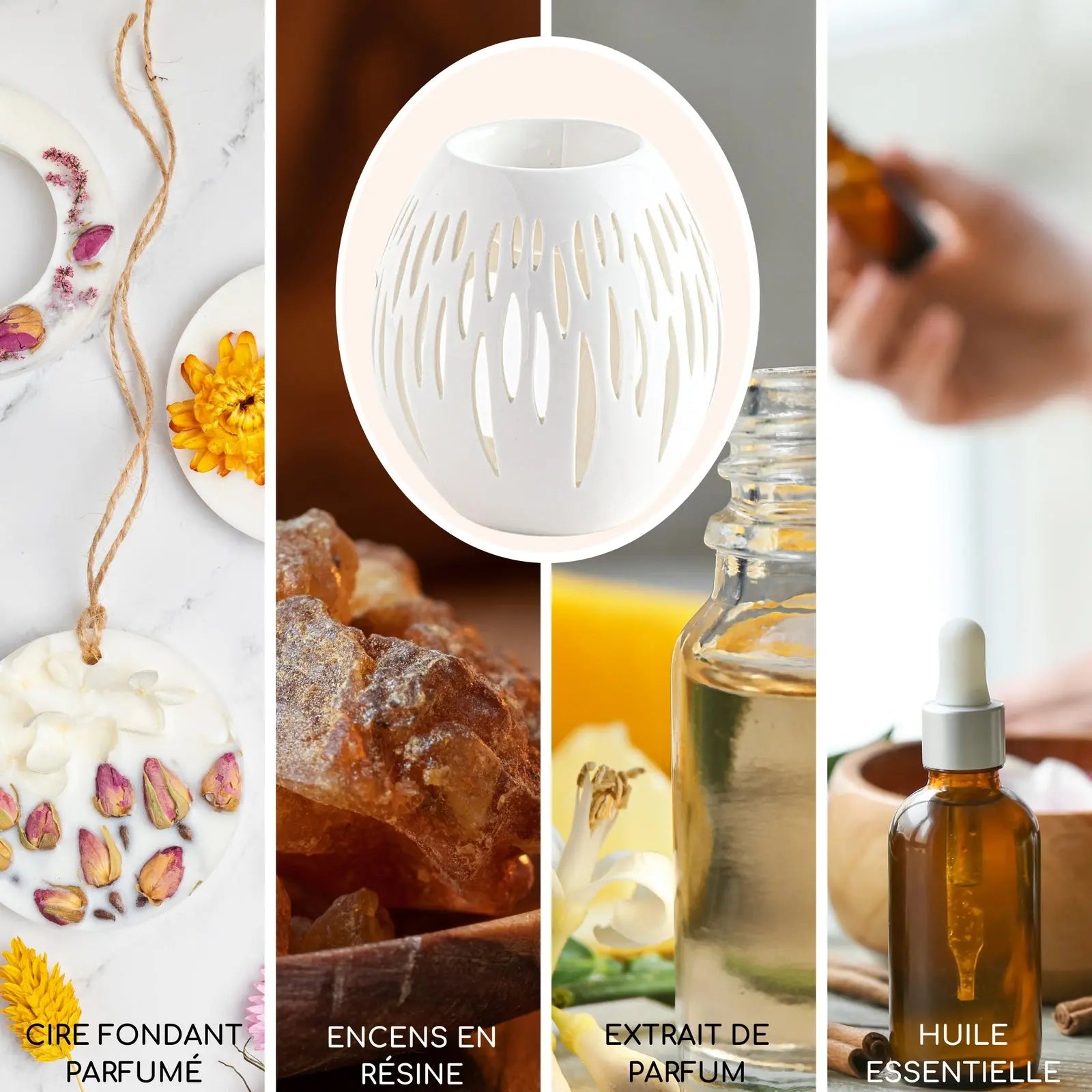 Brûle parfum - Ovali Blanc - CocoBen's