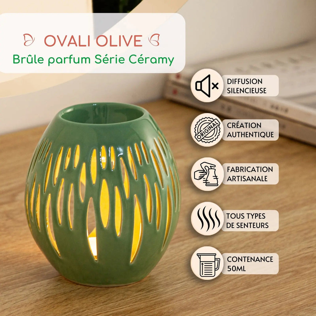 Brûle parfum - Ovali Olive - CocoBen's