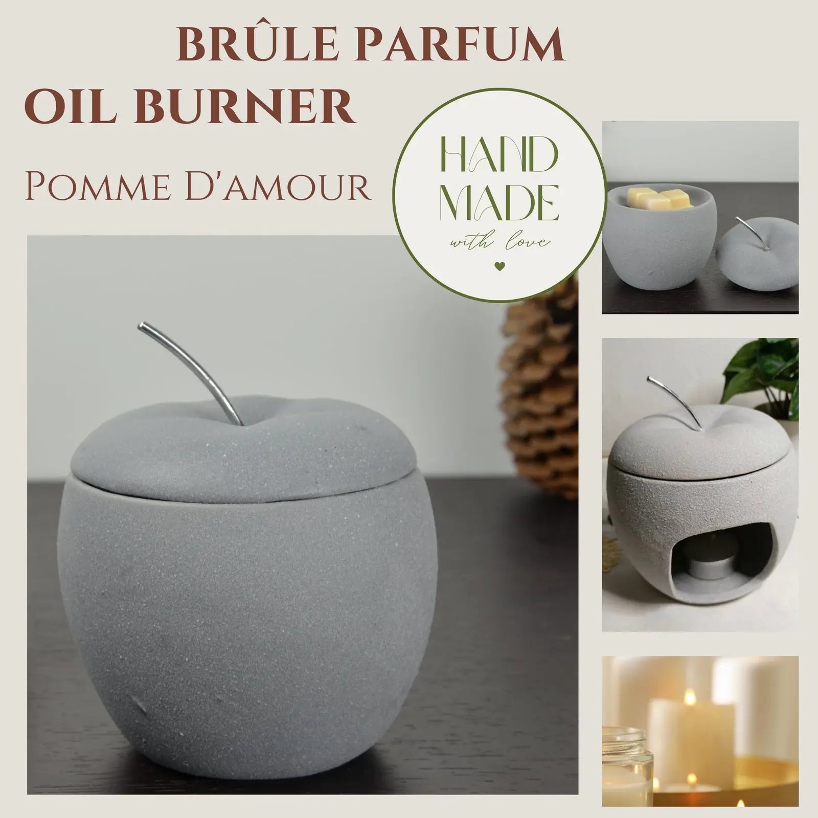 Brûle parfum - Pomme d'amour - CocoBen's