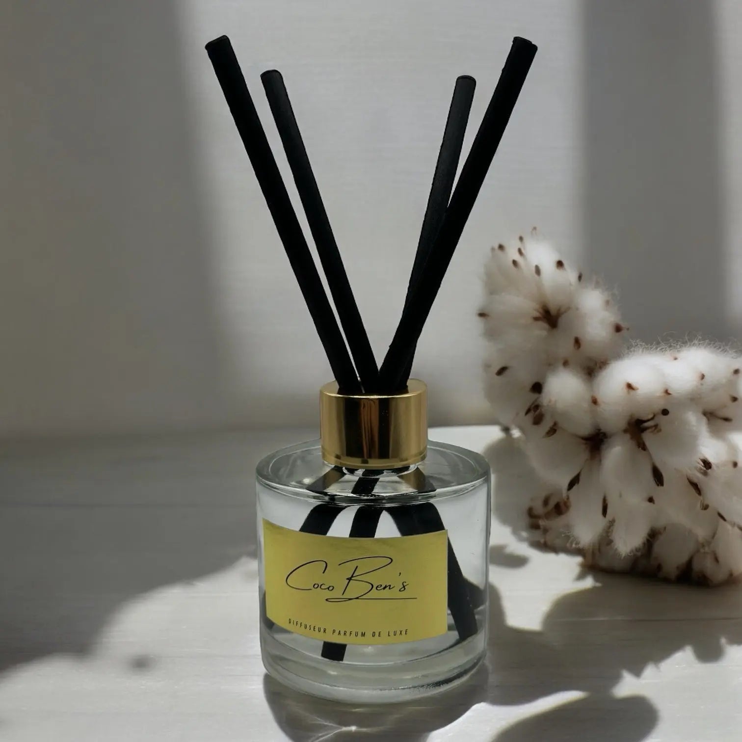 Diffuseur de parfum de Grasse - Fleur de coton - 100ml - CocoBen's