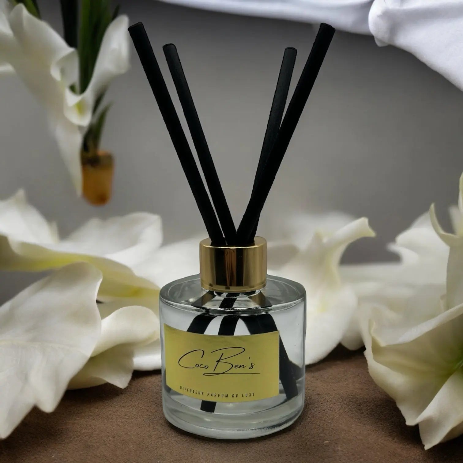 Diffuseur de parfum de Grasse - Musc blanc - 100ml - CocoBen's