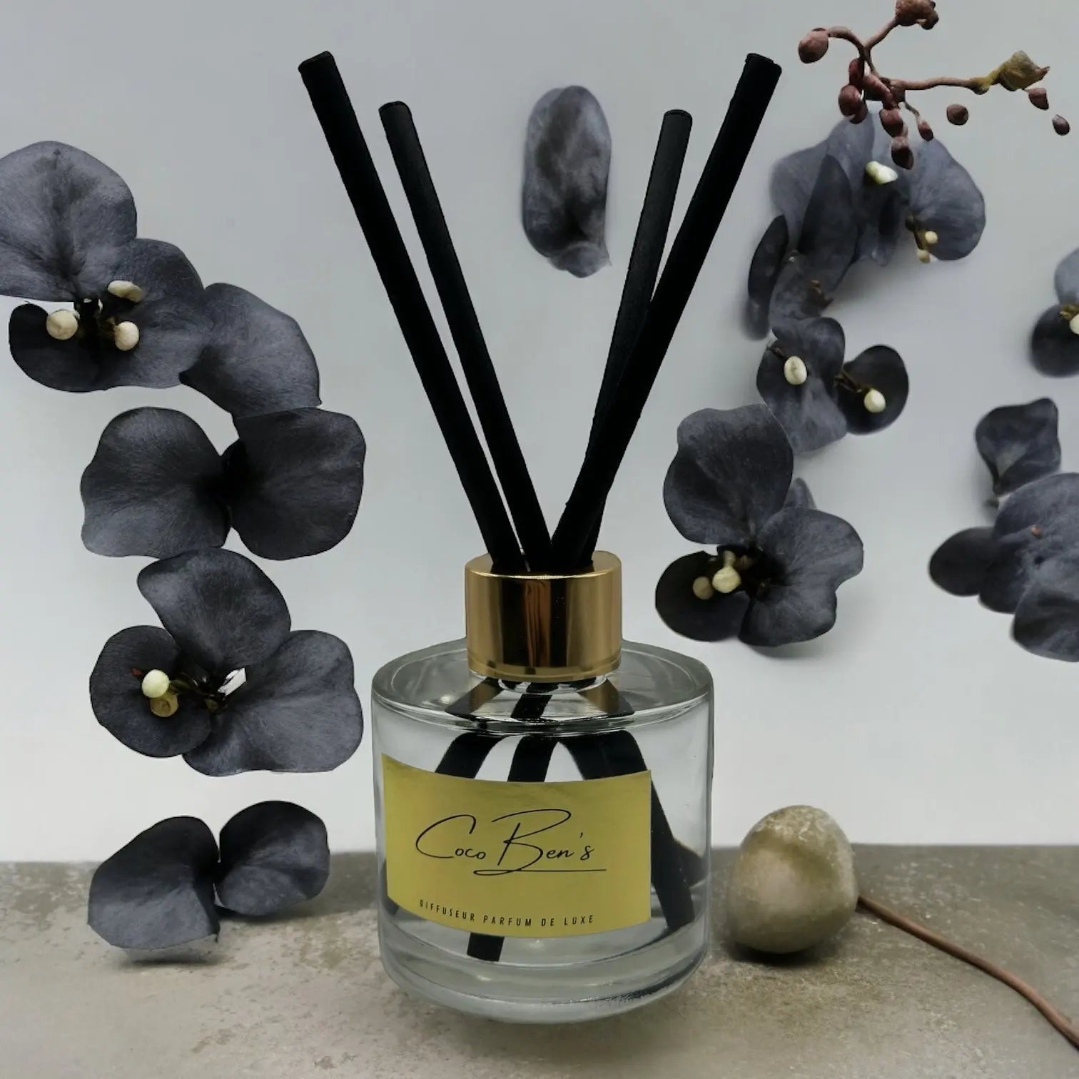 Diffuseur de parfum de Grasse - Orchidée noire - 100ml - CocoBen's