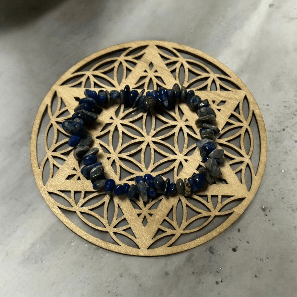 Fleur de Vie - Plaque de Purification et de Chargement en Bois - Bouclier Étoile de David - CocoBen's