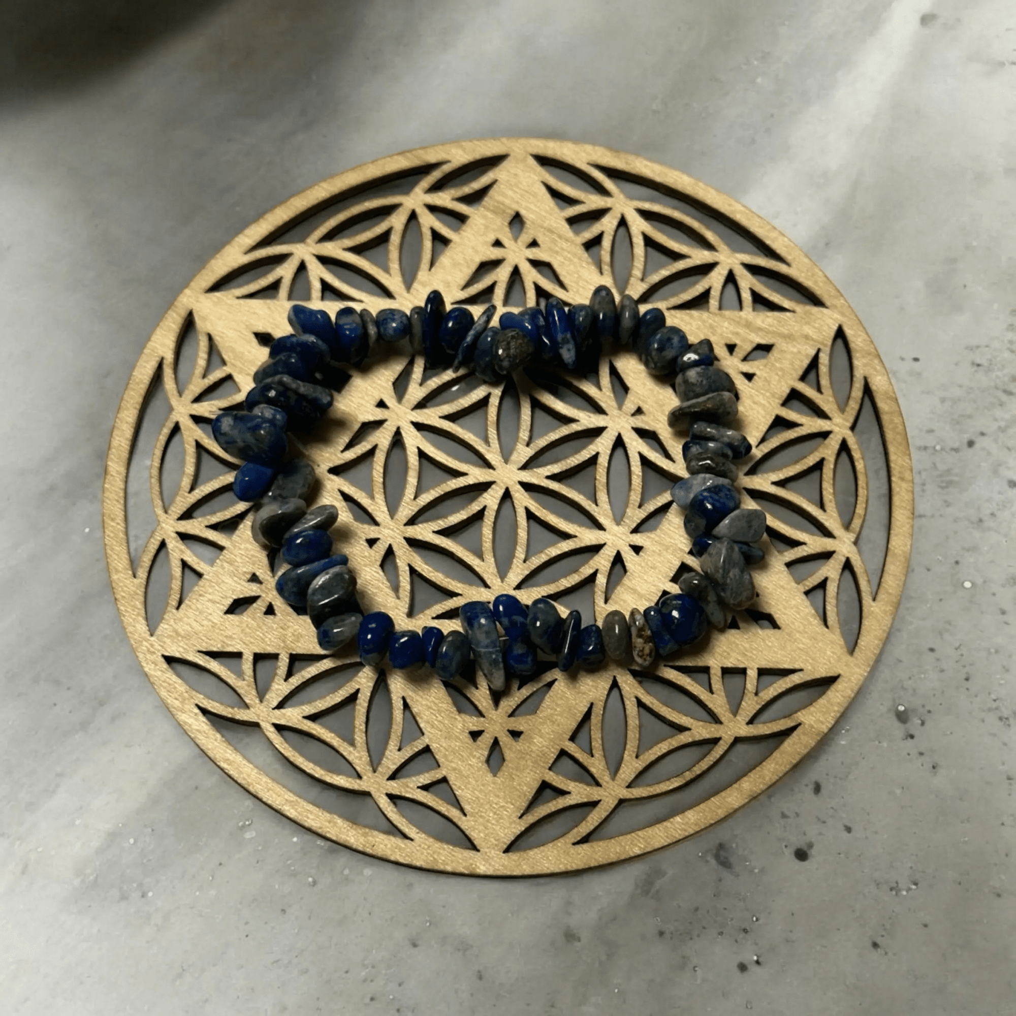 Fleur de Vie - Plaque de Purification et de Chargement en Bois - Bouclier Étoile de David - CocoBen's