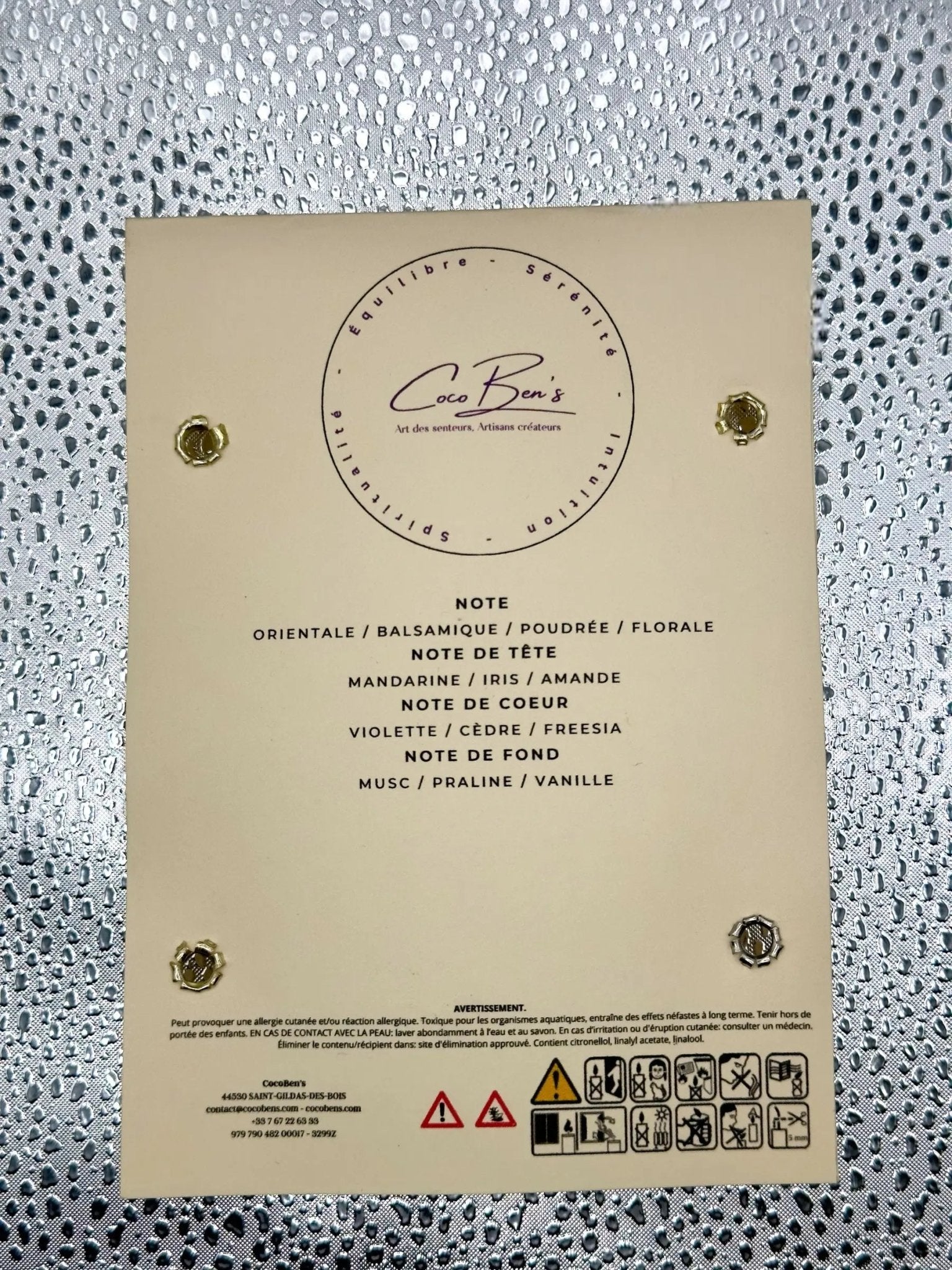 Fondant Lithothérapie - Améthyste - 40 G - CocoBen's