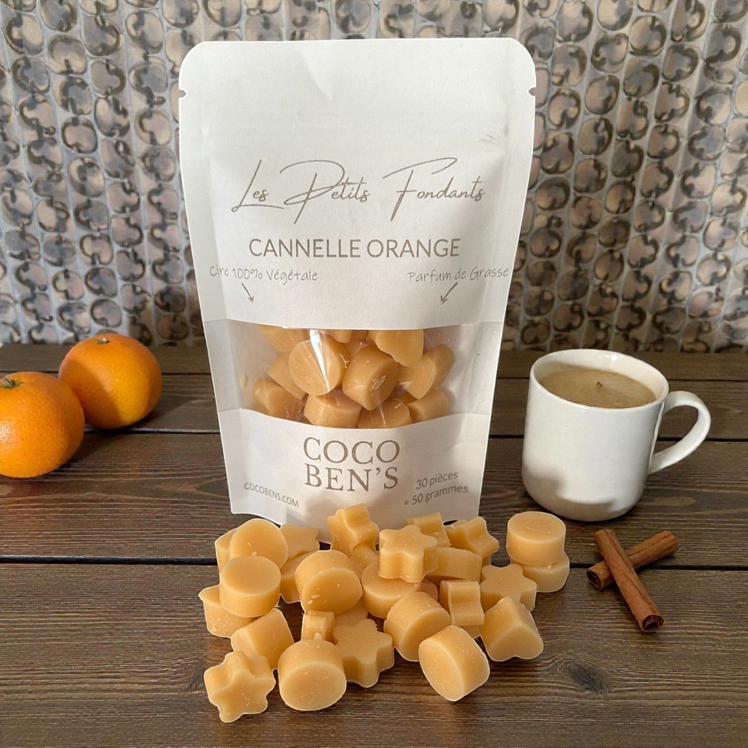 Fondants parfumés - Parfum de Grasse - Cannelle Orange CocoBen's - Maison