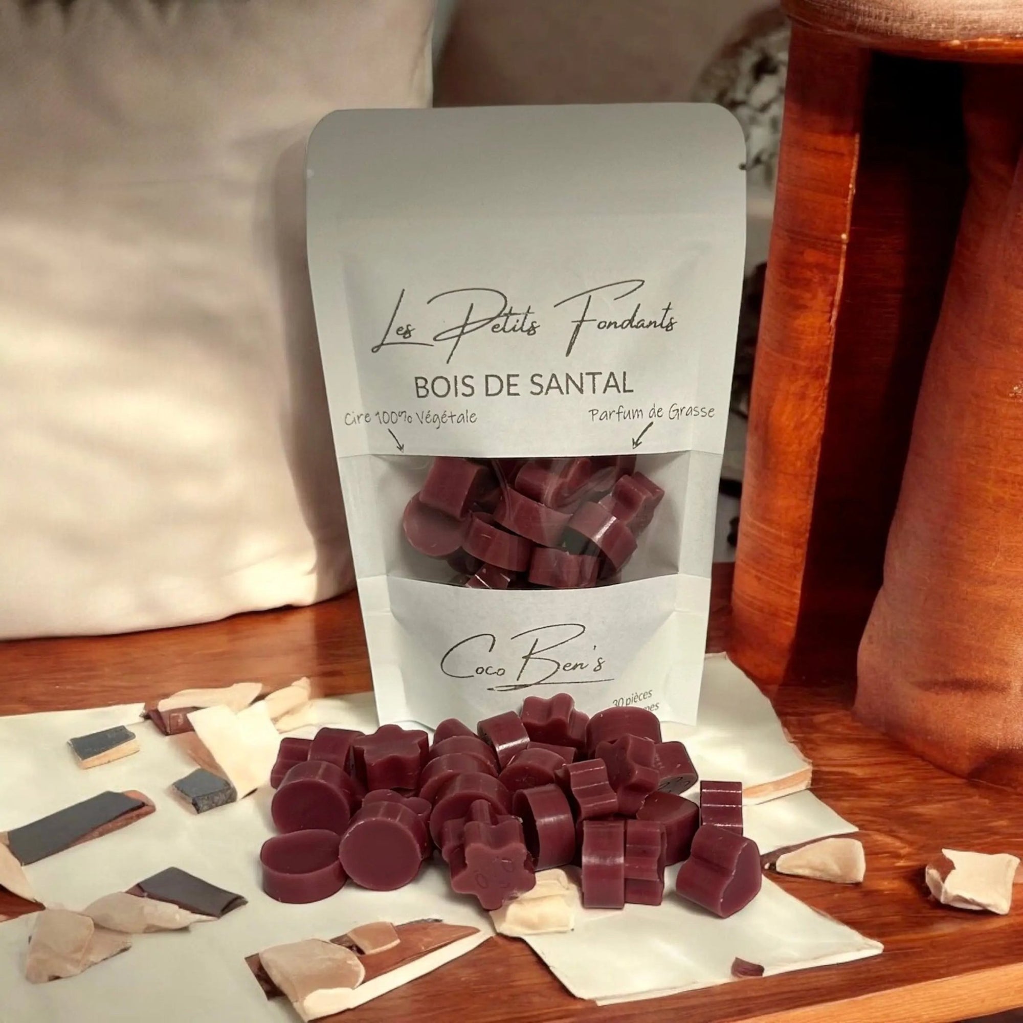 Fondants parfumés - Parfum de Grasse - Bois de santal - CocoBen's