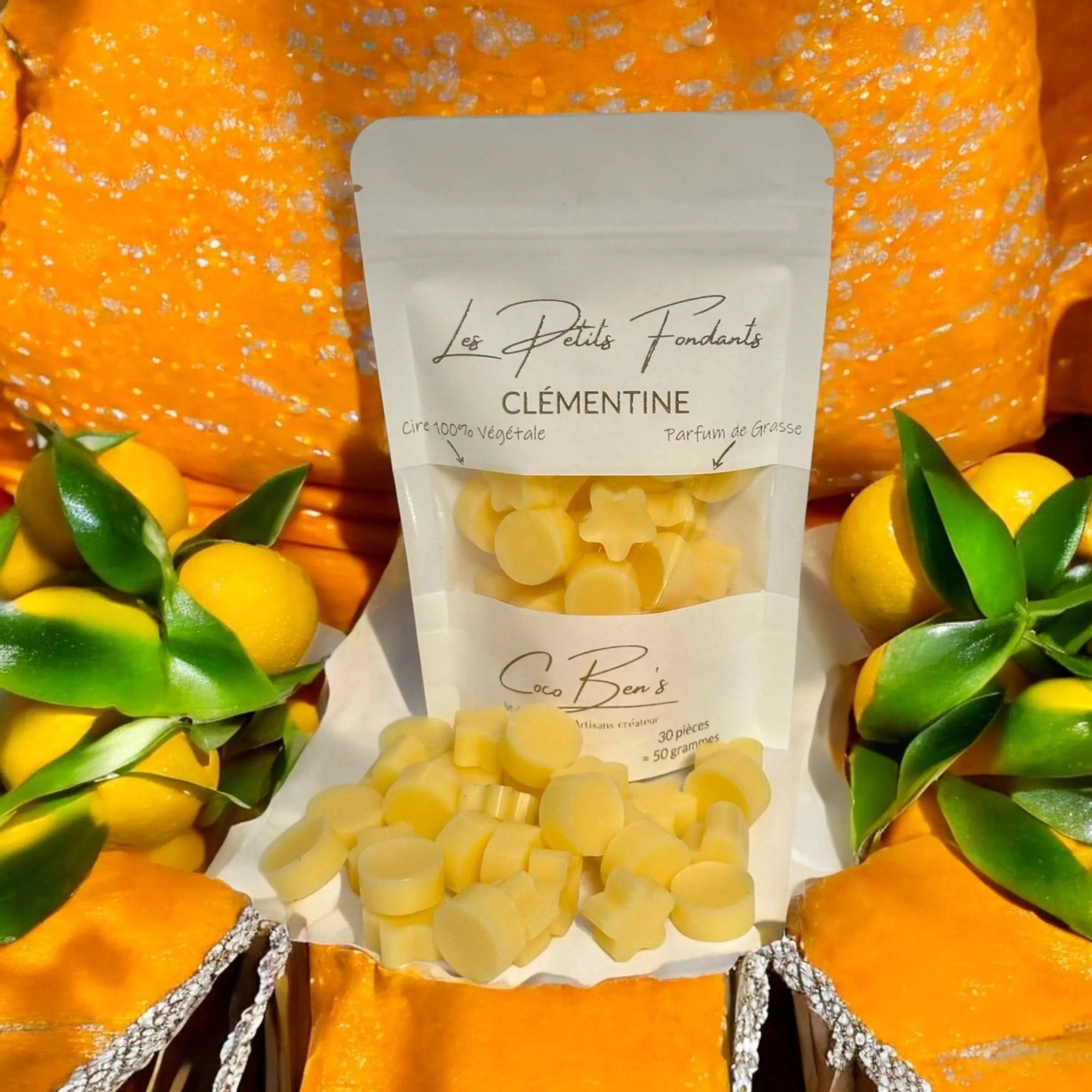Fondants parfumés - Parfum de Grasse - Clémentine - CocoBen's