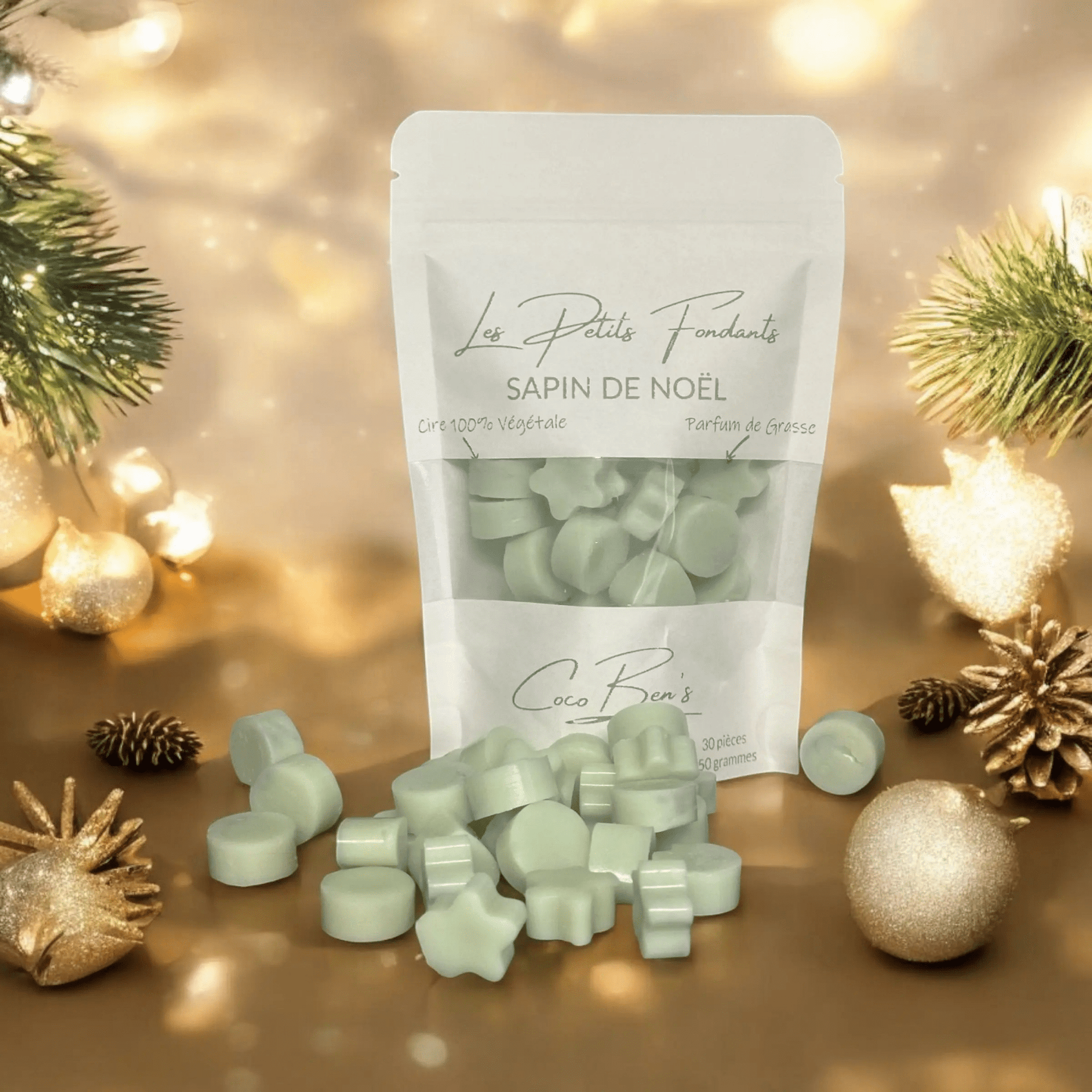 Fondants parfumés - Parfum de Grasse - Sapin de noël - CocoBen's