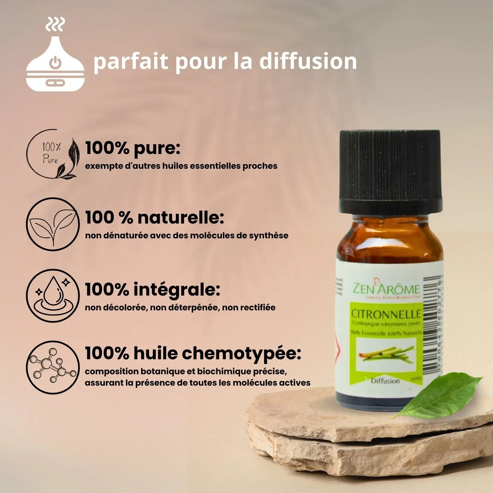 Huiles Essentielles - Citronnelle - 10 ml - CocoBen's