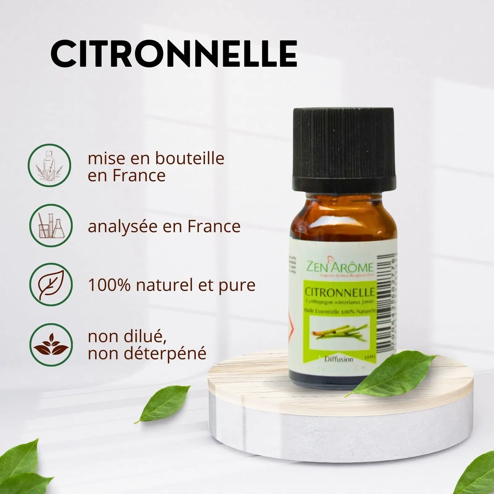 Huiles Essentielles - Citronnelle - 10 ml - CocoBen's