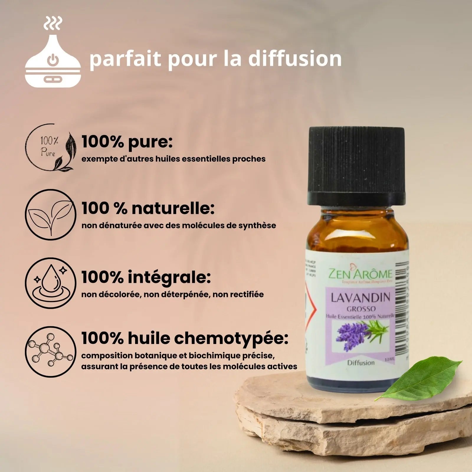 Huiles Essentielles - Lavandin Grosso - 10 ml - CocoBen's