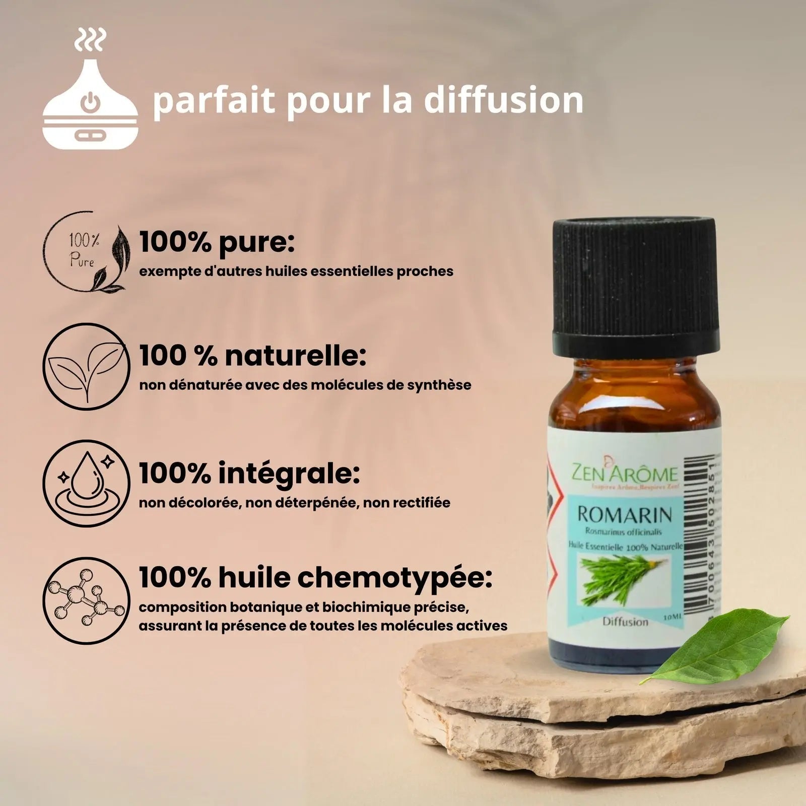 Huiles Essentielles - Romarin - 10 ml - CocoBen's