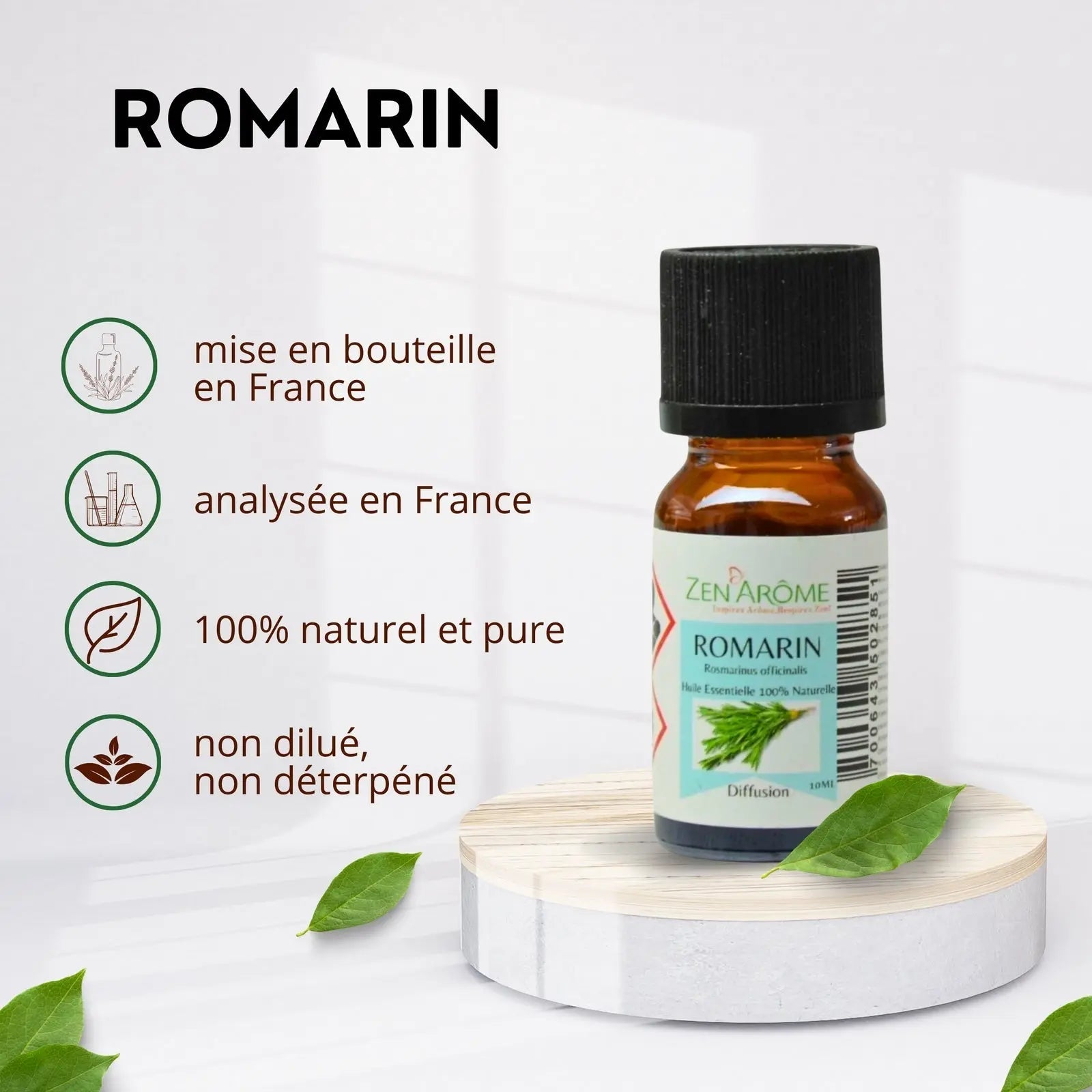 Huiles Essentielles - Romarin - 10 ml - CocoBen's